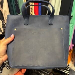 Deep Water Portland Leather Goods Mini Tote NIB
